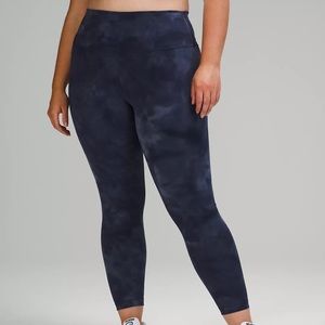 lululemon blue diamond dye wunder trains